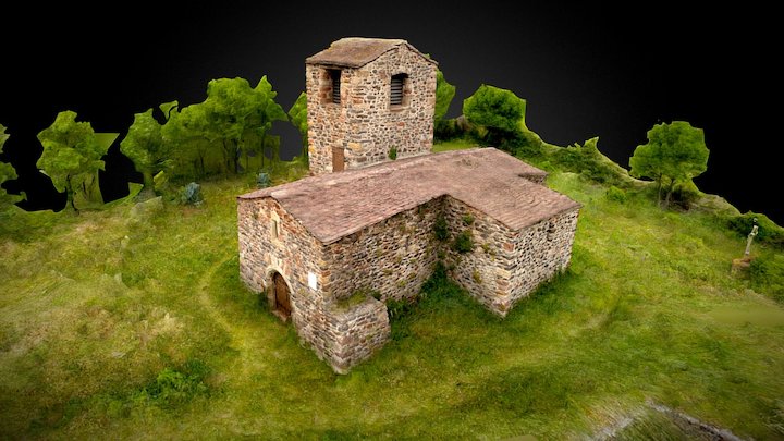 Chapelle st Pierre de Malavieille 3D Model