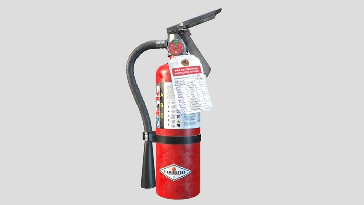 Fire Extinguisher(Game Ready) 3D Model
