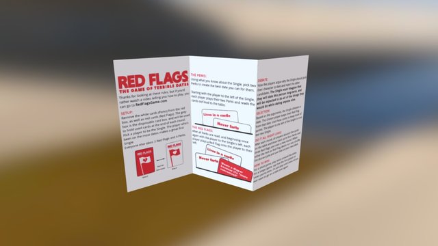 Red Flag Rules Leaflet 3D Model