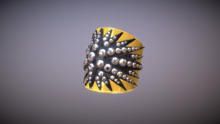 Star jewelry ring 3D Model