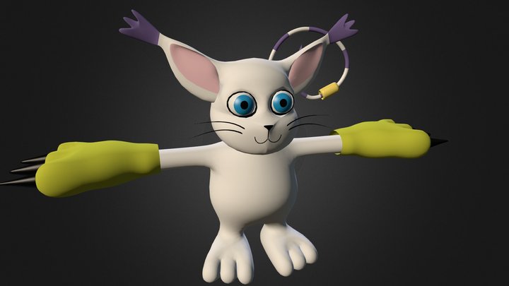Gatomon 3D Model