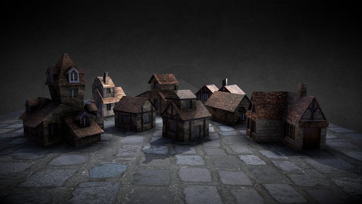 House Village 3D Model