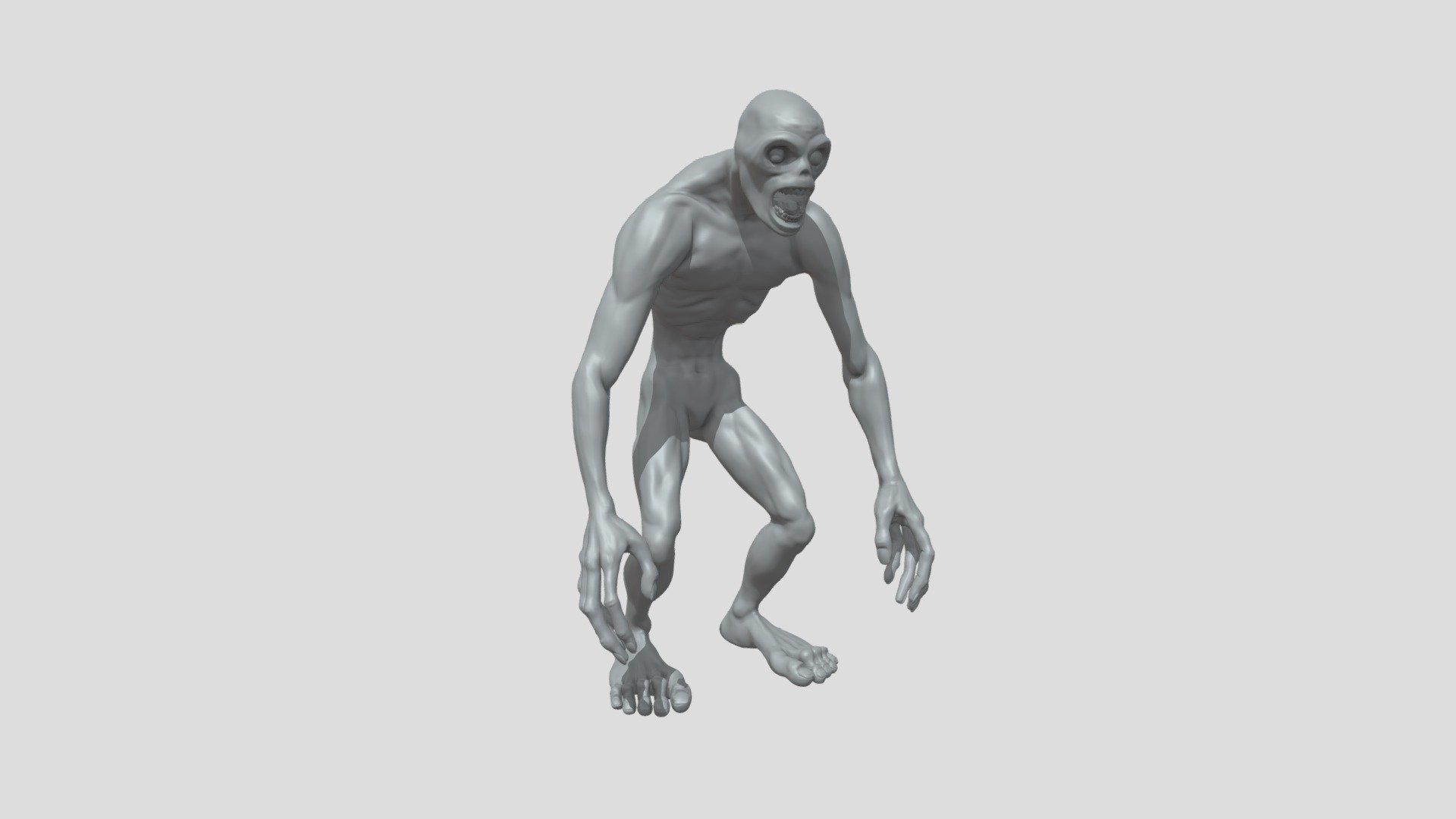 The Rake - creepypasta creature - Download Free 3D model by  joshuajacobson95 [b3ca24b] - Sketchfab