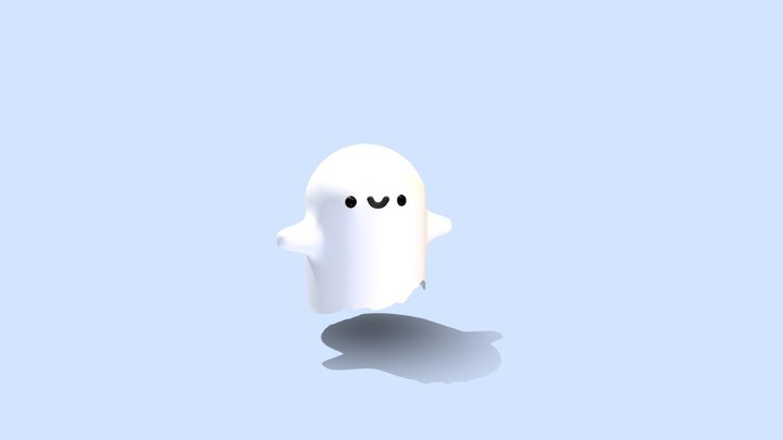 funny cute ghost 3D Model