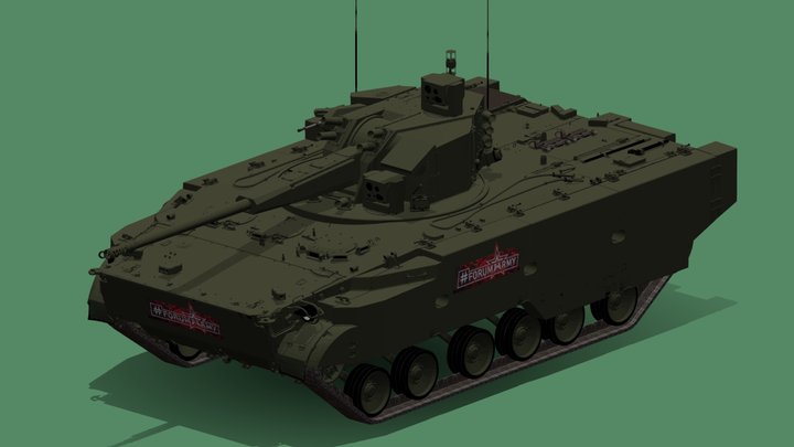 2S38 Derivaciya PVO 3D Model