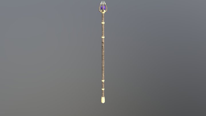 Mage Staff 3D Model