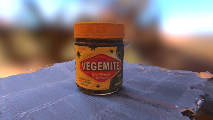 Vegemite 3D (an acquired taste) 3D Model