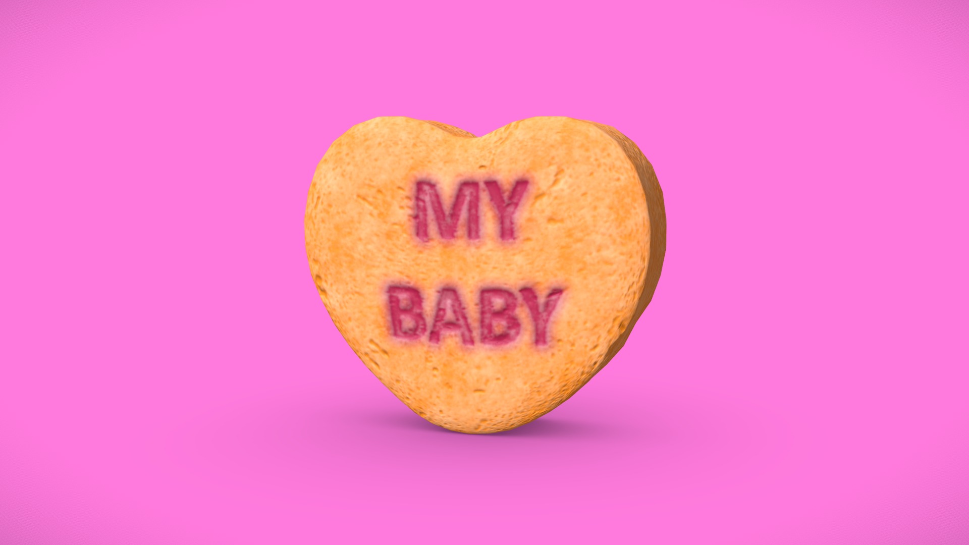 3D model Heart Candy – My Baby - This is a 3D model of the Heart Candy - My Baby. The 3D model is about shape.