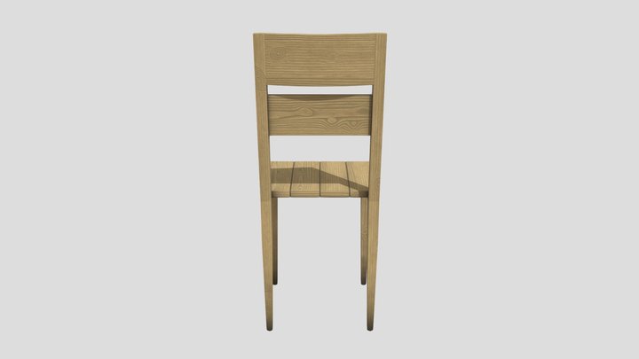 Chair Low Poly 3D Model