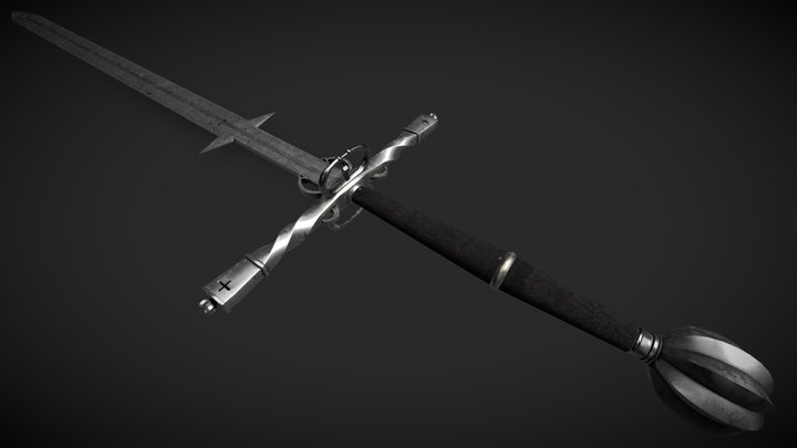 Zweihänder sword 3D Model