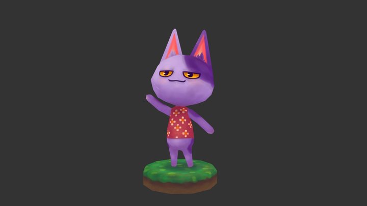 Bob The Cat - Animal Crossing: New Leaf 3D Model