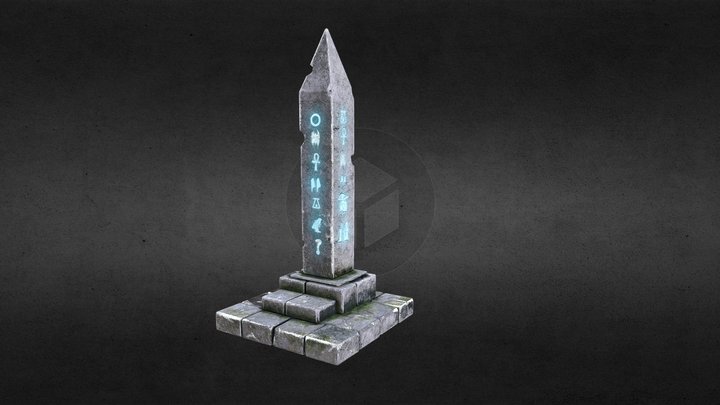 obelisk pillar 3D Model
