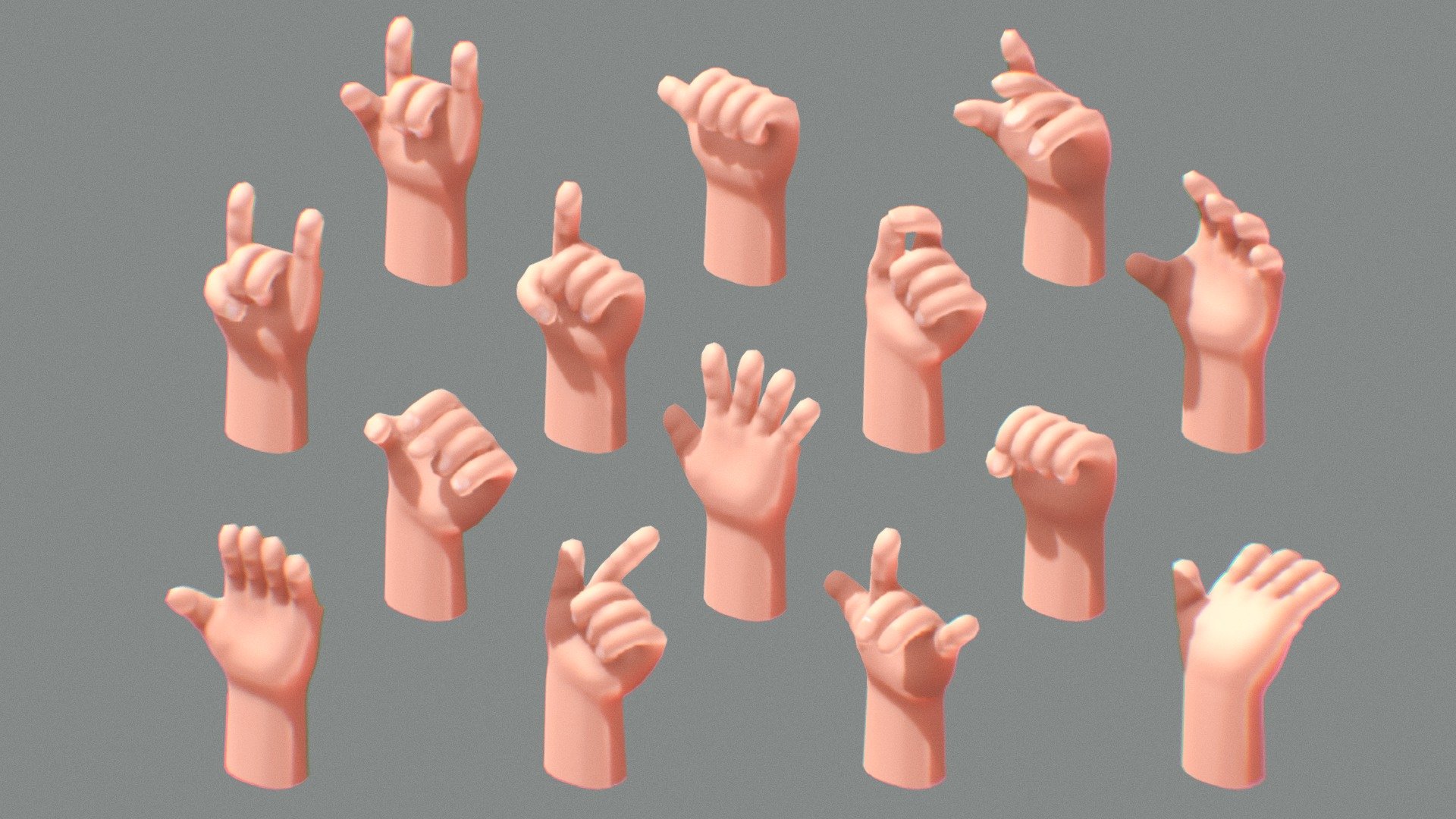 NOT PERFECT HANDS PACK - Buy Royalty Free 3D model by Leo Isidro (@leo ...