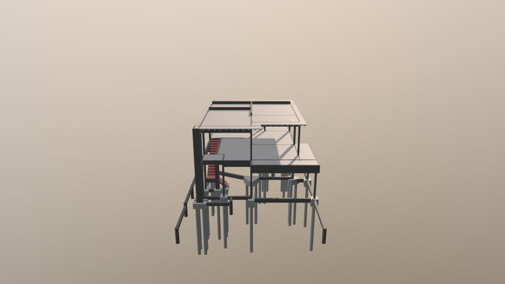 Projeto Estrutural - Casa Lucas Teles 3D Model