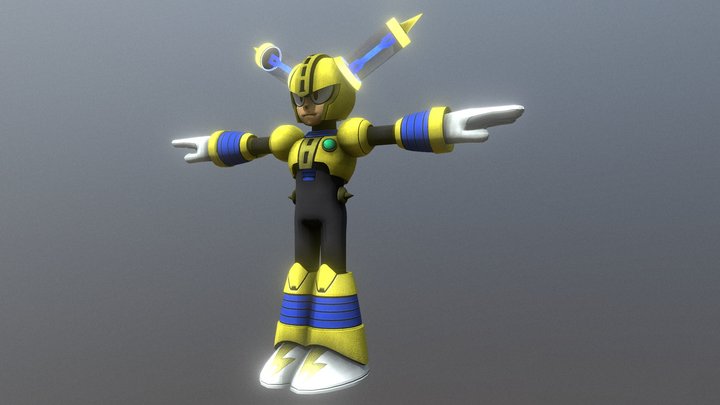 Mega Man 11 - Fuseman 3D Model