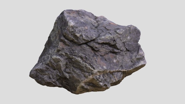Alaskan Cliff Rock Chunk 4 3D Model