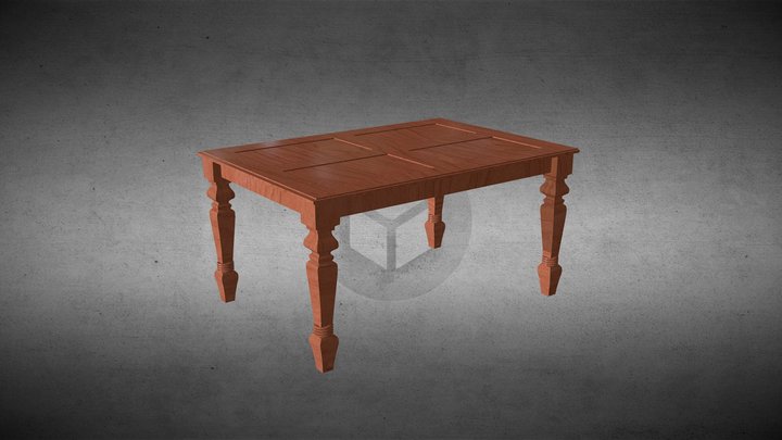 Table - Victorian Style 3D Model