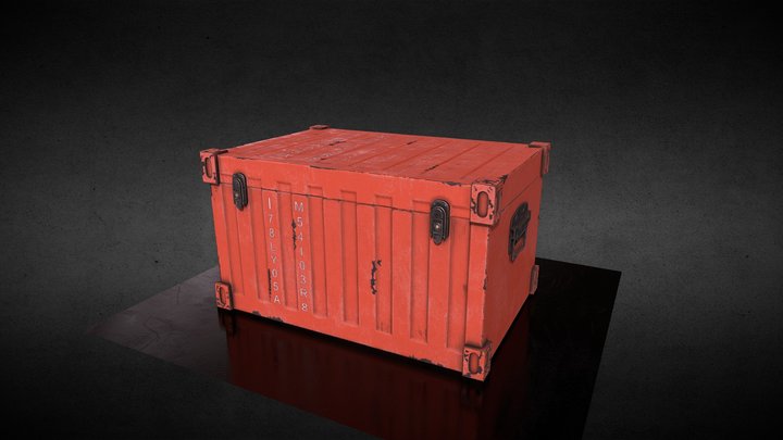 Red Box with rig | Low-poly 3D Model
