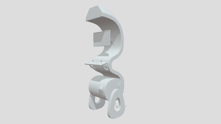 Abstract Arcade Cabinet 3D Model