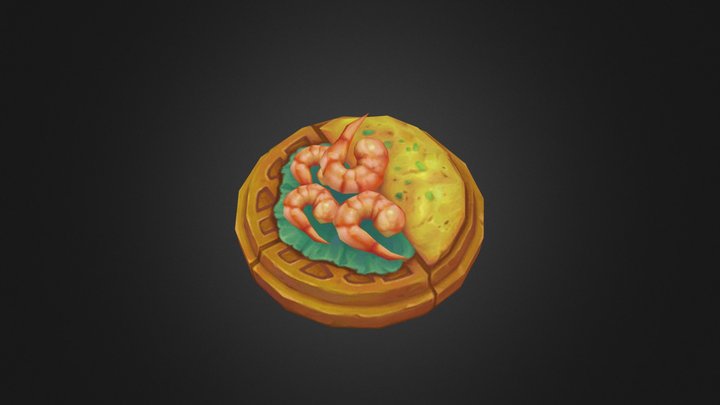 friedprawn waffle 3D Model