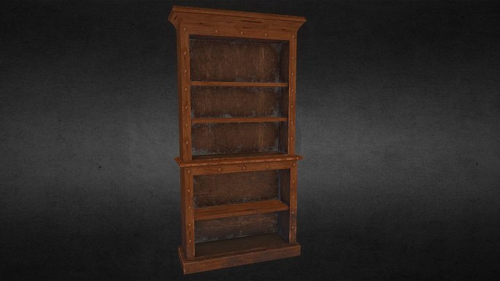 old bookshelf 3D Model