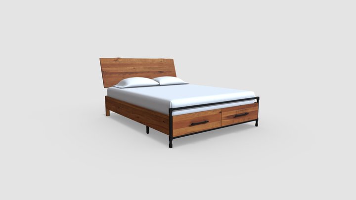 Karsten Storage Bed 3D Model