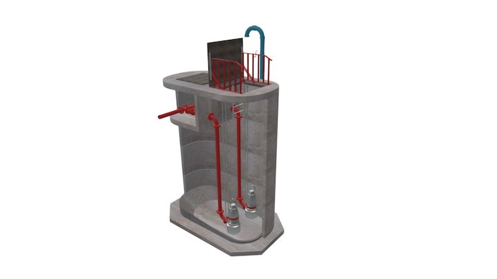 Pump Station 3D Model