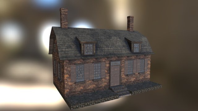 Colonial House 2 3D Model