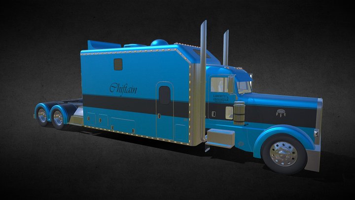 Peterbilt 389 Custom Chiftain 3D Model