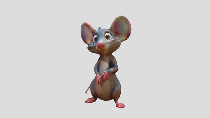 Cute Rat 3D Model