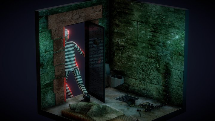 Isometric Escape 3D Model