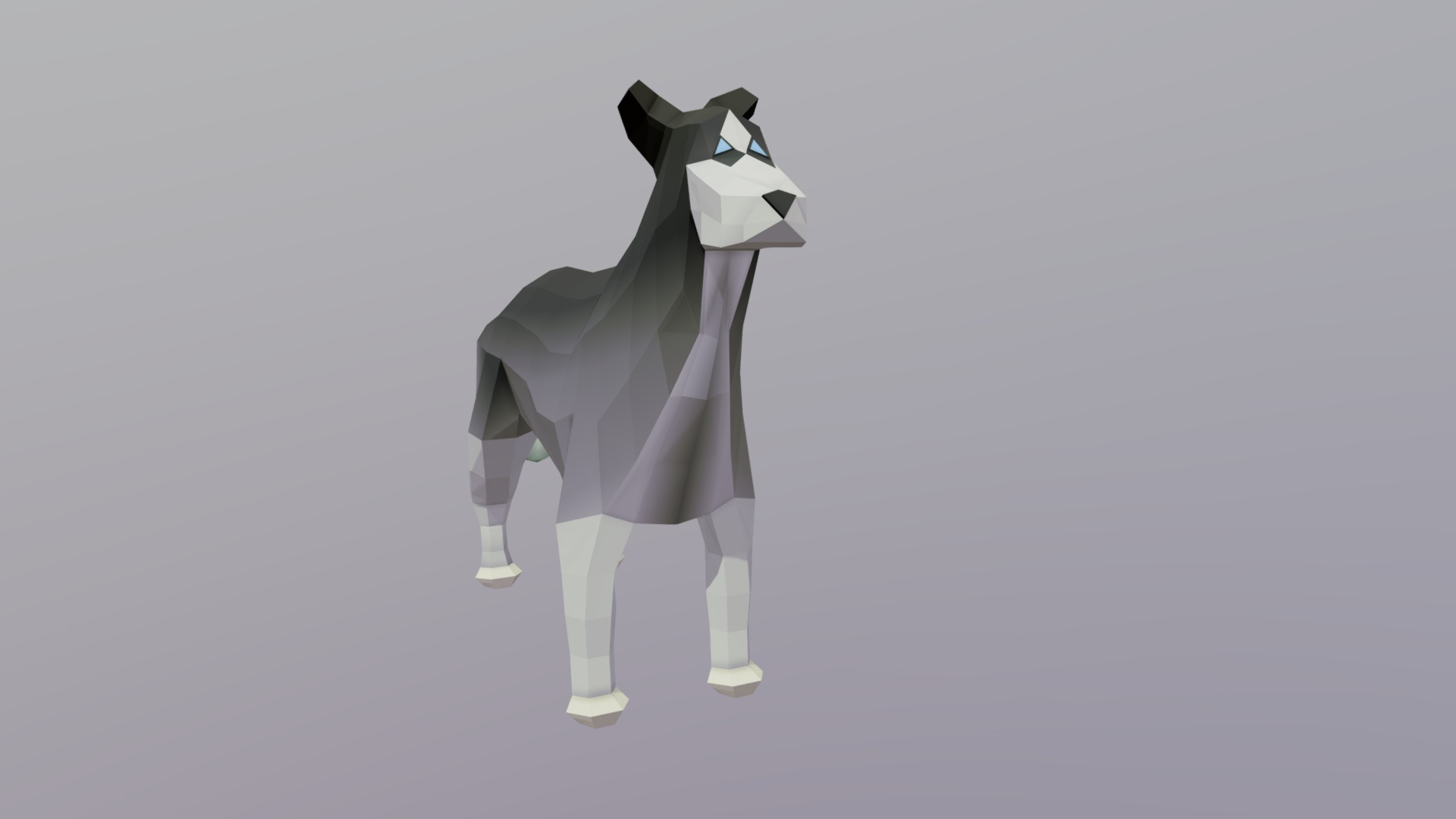 Perro Lowpoly - lowpoly dog