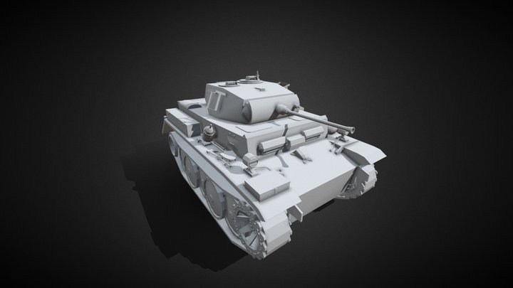 PzKpfw II Ausf.L "LUCHS" 3D Model