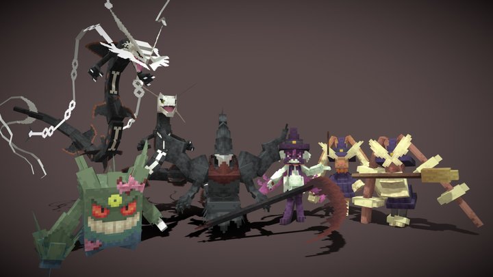 Halloween Themed Pokemon (Cobblemon) 3D Model