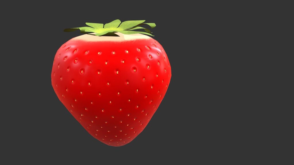 Strawberry - 3D model by Langborgh [a5e75cd] - Sketchfab
