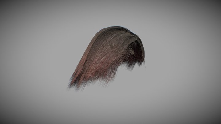 Girl hair – Free 3D Model STL