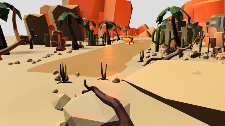 Plane Take Off Animation 3D Model