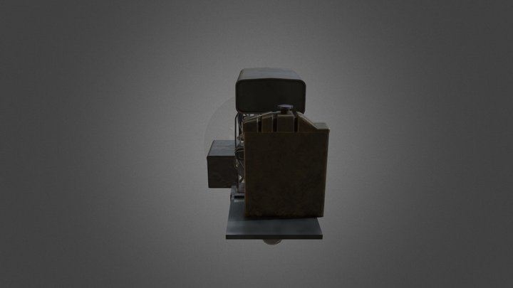 Engine for a VR Game 3D Model
