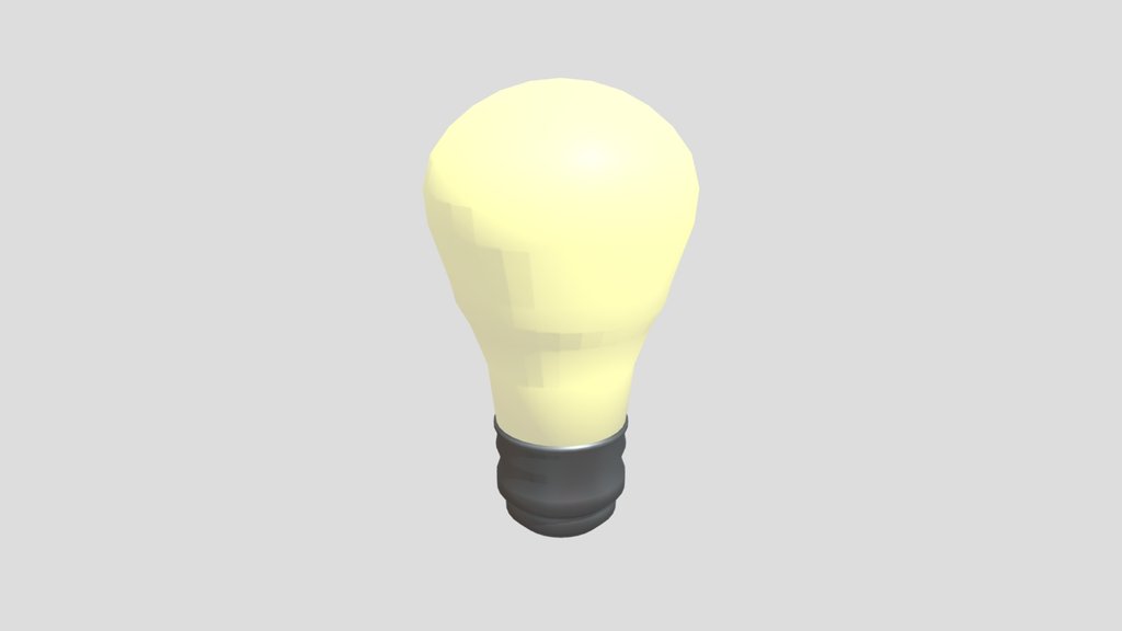 Low Poly light bulb