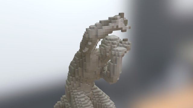 Classical Sculpture in Voxels 3D Model