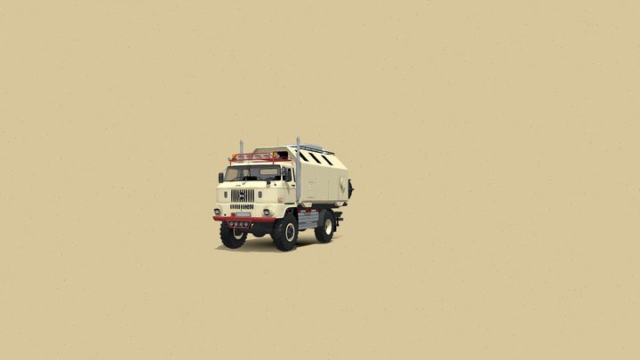 IFA LKW W50 "Expedition" 4x4 3D Model