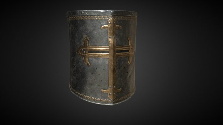 Crusader Helmet 3D Model