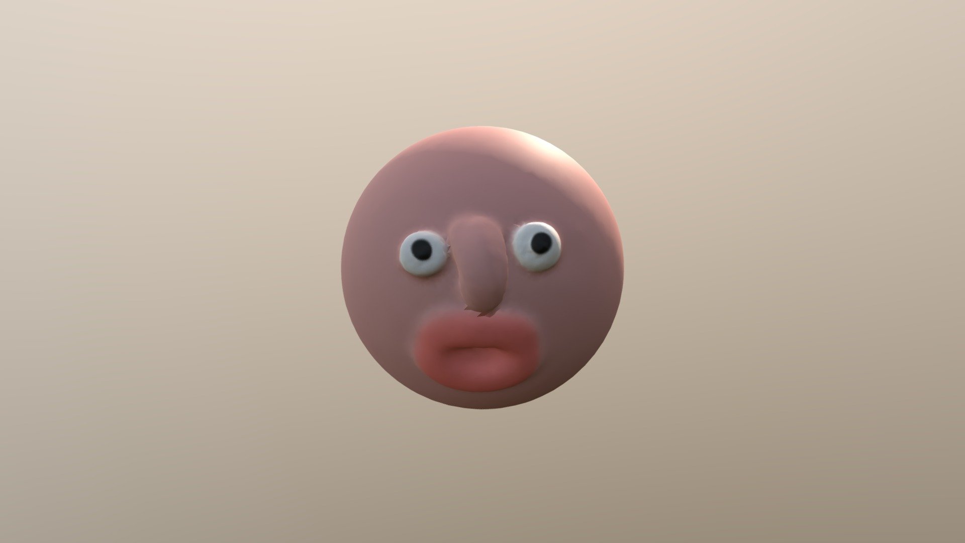 Head with big mouth