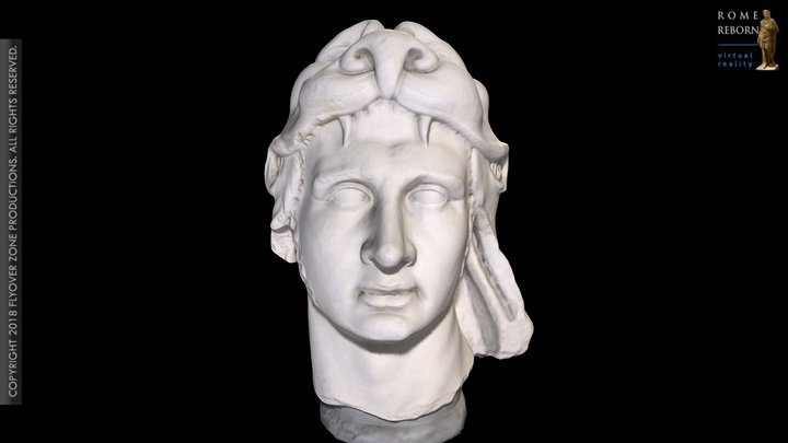 3D rendering of Mithradates VI Eupator