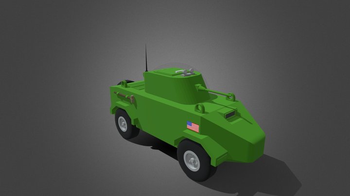 US Armored Car 3D Model