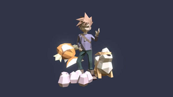Blue (Pokemon) – Kostenloses 3D-Modell STL