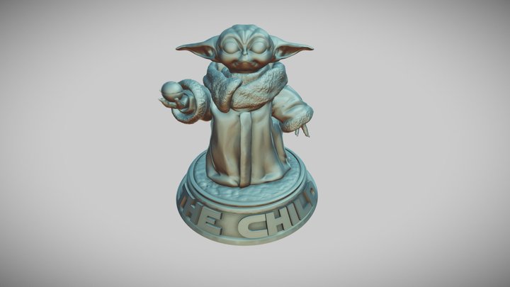 Grogu Pedastal 210514 3D Model