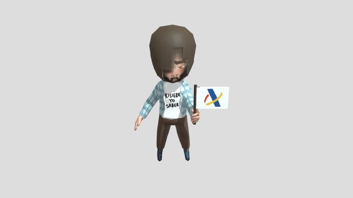 Melendi Emo Chibi - Dani Mañas 3D Model