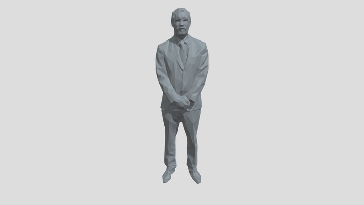 Lowpoly Male Standing – Free 3D Model STL