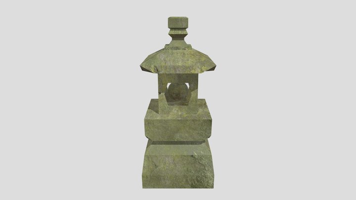 stone lantern 3D Model